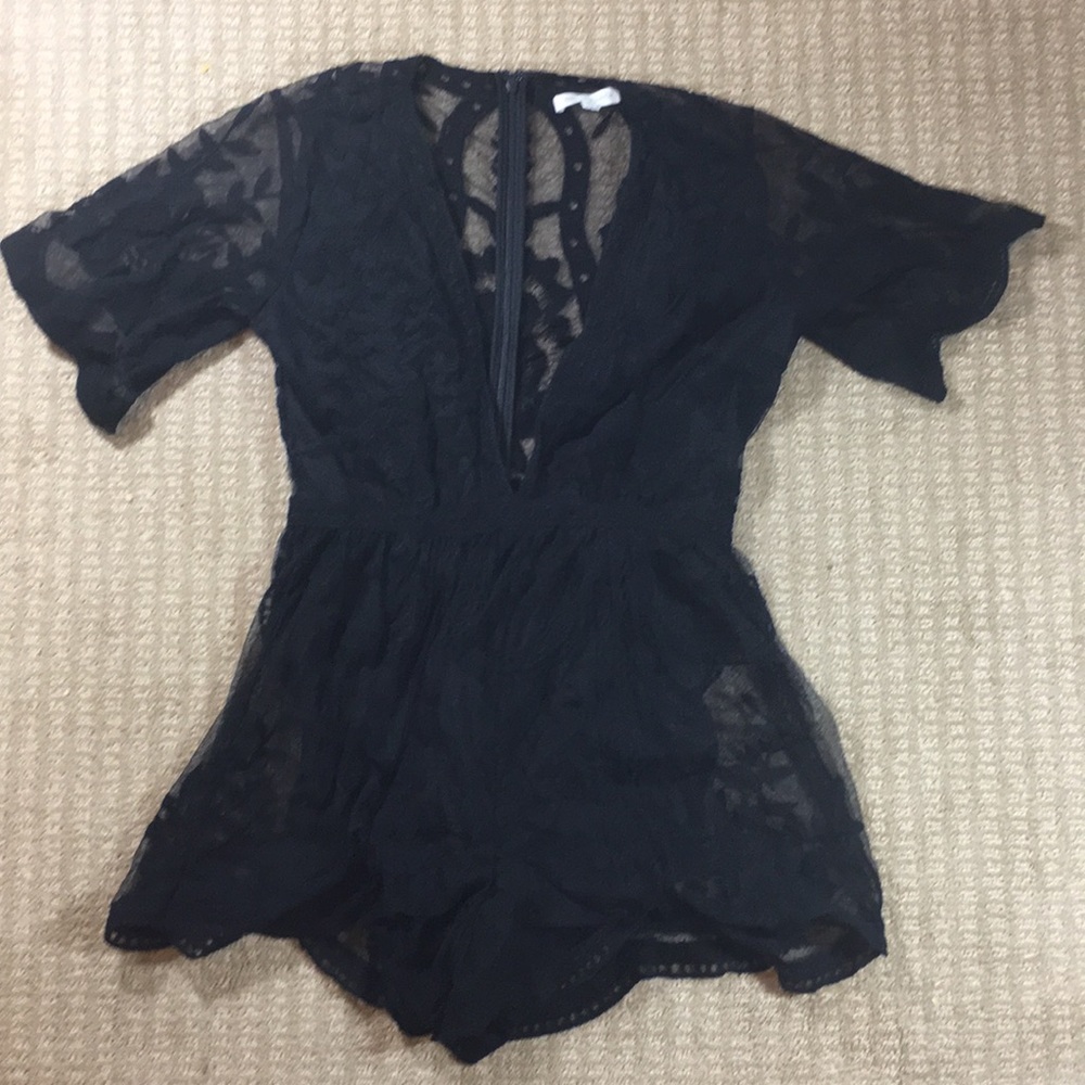 Sexy lace romper